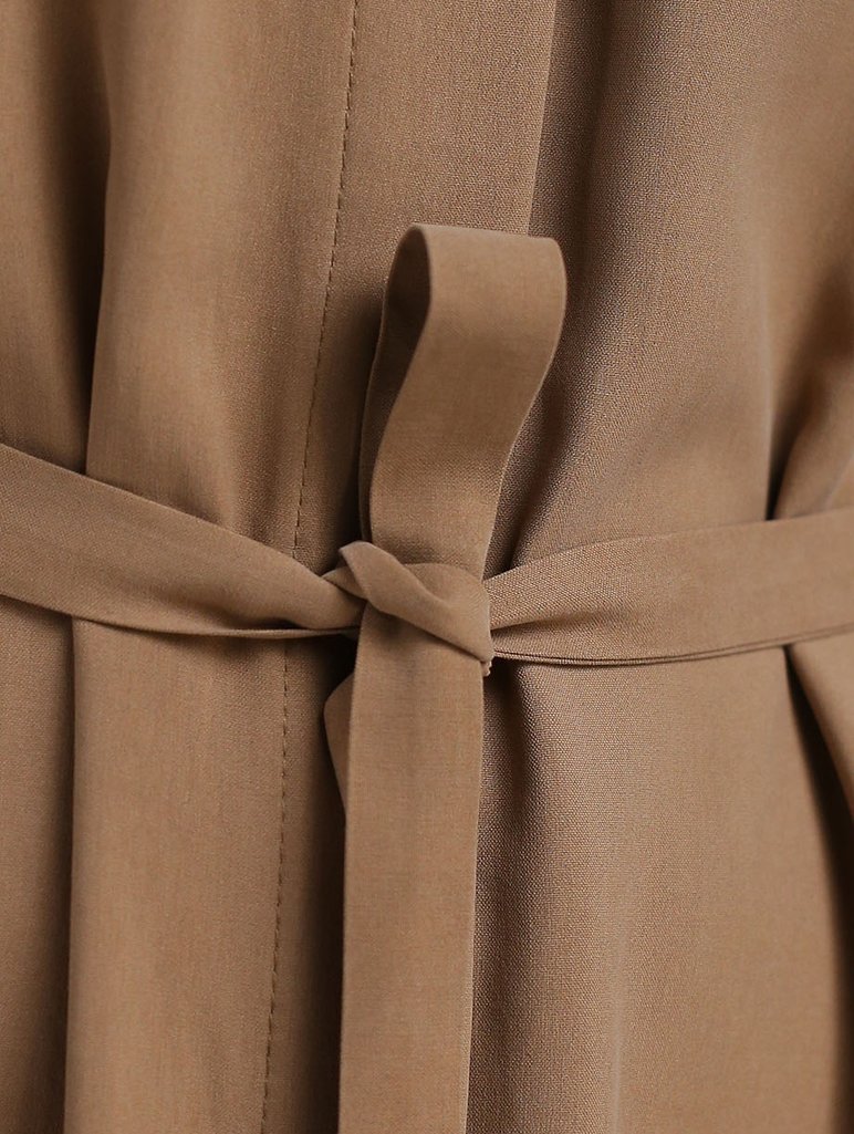 Бежевое платье MAX MARA: фото 5 - Invogue