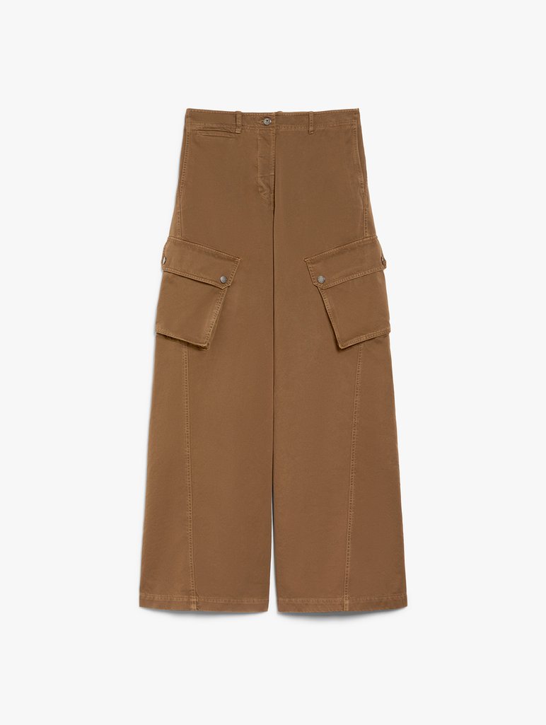Коричневі брюки WEEKEND MAX MARA карго: фото - Invogue