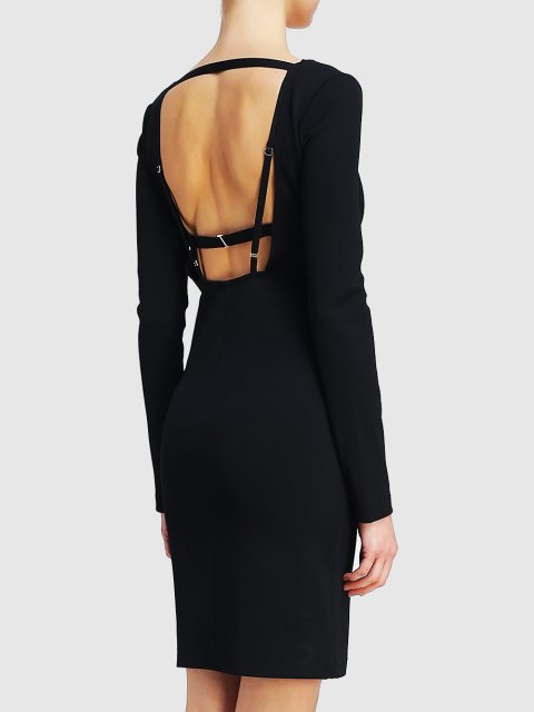Чёрное платье HELMUT LANG: фото 4 - Invogue