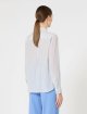 Блакитна сорочка MAX MARA із шовкового крепдешину: фото 3 - Invogue