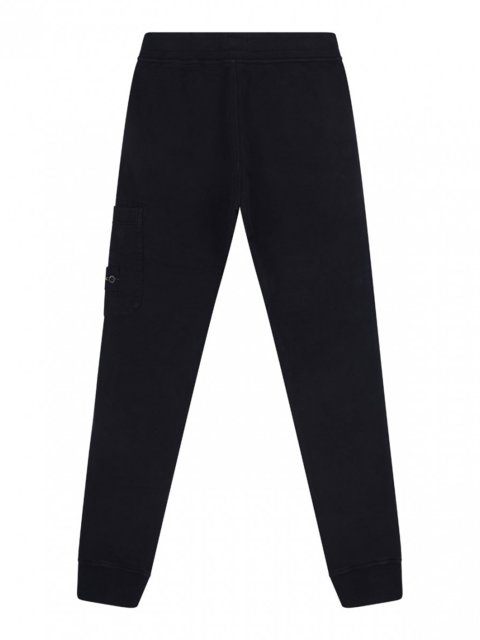 Чорні штани STONE ISLAND KIDS з бавовни: фото 2 - Invogue