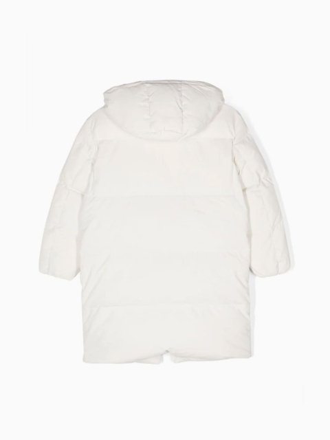 Біла куртка EMPORIO ARMANI з капюшоном: фото 1 - Invogue