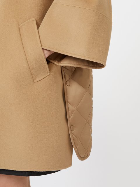 Темно-бежеве пальто WEEKEND MAX MARA з вовни: фото 4 - Invogue