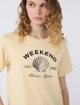 Жовта футболка Weekend Max Mara з бавовни: фото 4 - Invogue