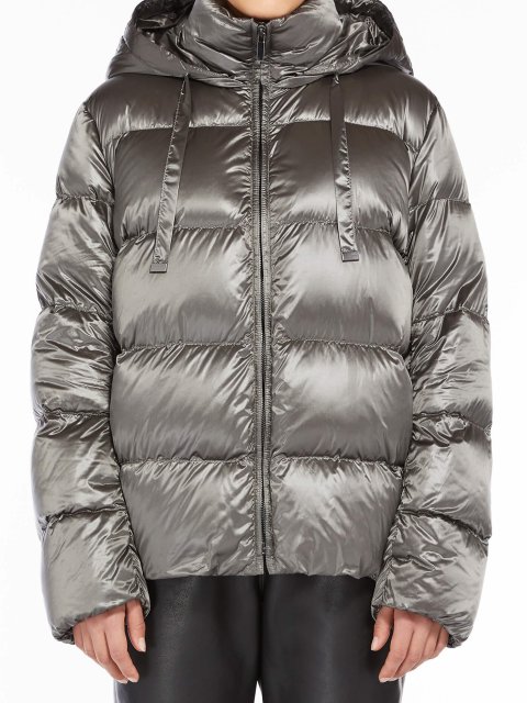 Серая куртка MAX MARA: фото 1 - Invogue