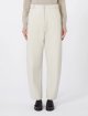 Бежеві брюки MAX MARA з екошкіри: фото 2 - Invogue