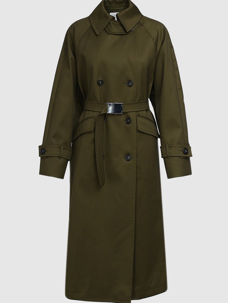 Зелёный плащ SPORTMAX: фото 5 - Invogue