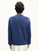 Сине-чёрный свитшот Kenzo из хлопка: фото 3 - Invogue