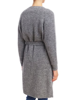 Серый кардиган WEEKEND MAX MARA: фото 4 - Invogue