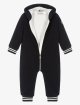 Синий комбинезон MONCLER ENFANT: фото 2 - Invogue