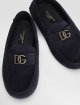 Темно-сині мокасини DOLCE&GABBANA KIDS зі шкіри: фото 3 - Invogue