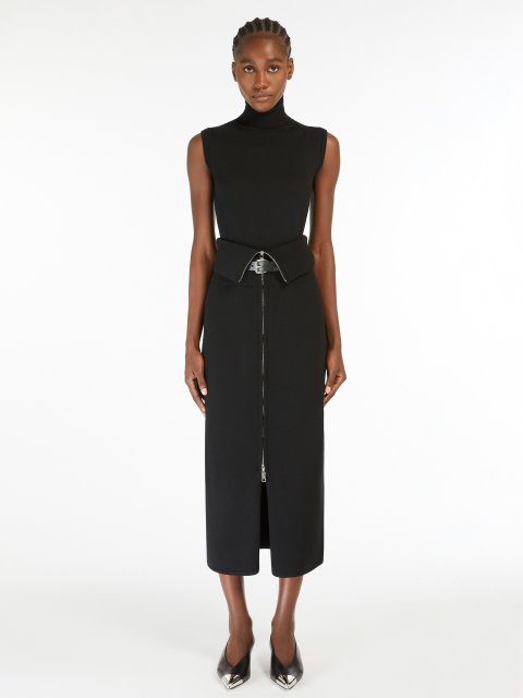 Черная юбка Sportmax с высокой талией: фото 3 - Invogue