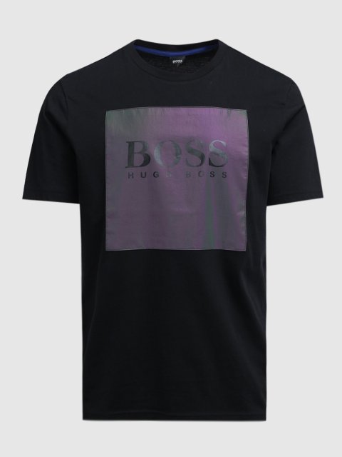 Чёрная футболка BOSS: фото - Invogue