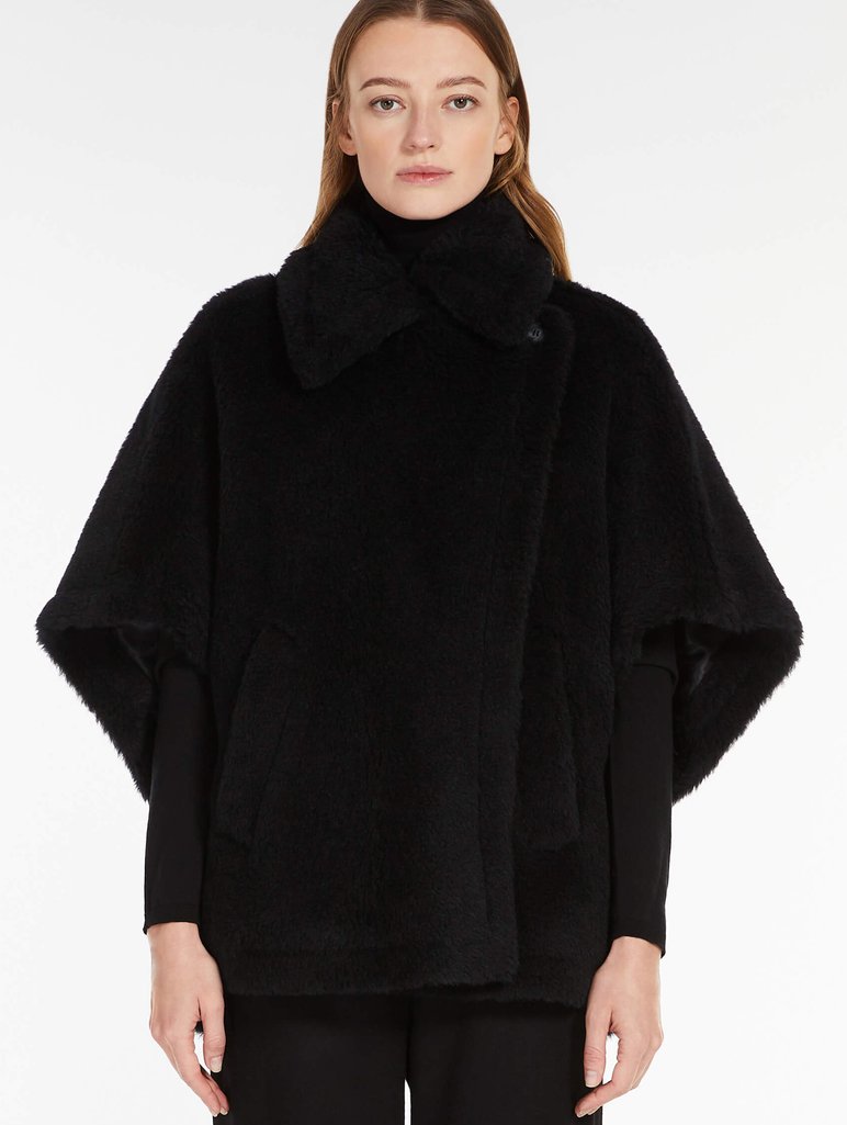 Чорне пончо MAX MARA : фото 1 - Invogue