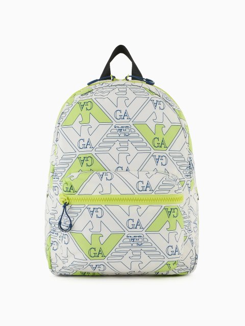 Белый рюкзак EMPORIO ARMANI KIDS: фото - Invogue