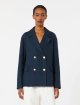 Темно-синій жакет MAX MARA з чистого льону: фото 2 - Invogue