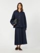 Темно-синя сорочка WEEKEND MAX MARA з бавовняного деніму: фото 1 - Invogue
