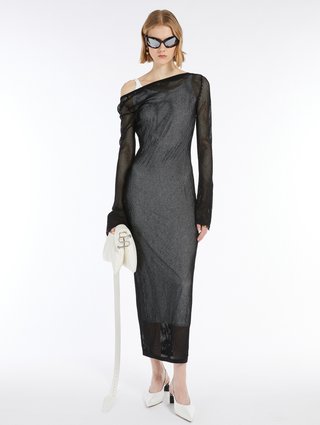 Длинное платье Sportmax из сетки: фото 1 - Invogue