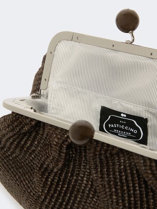 Темно-коричневая сумка Pasticcino Weekend Max Mara из хлопка и полиамида: фото 5 - Invogue