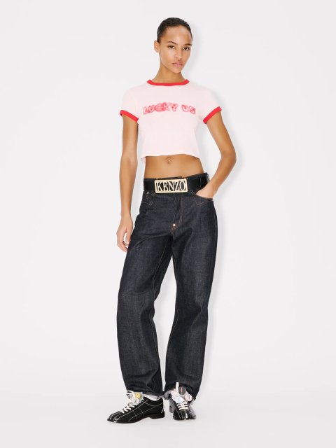 Розовая футболка KENZO из хлопкового трикотажа: фото 1 - Invogue