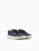 Темно-сині кеди EMPORIO ARMANI KIDS зі шкіри: фото 1 - Invogue