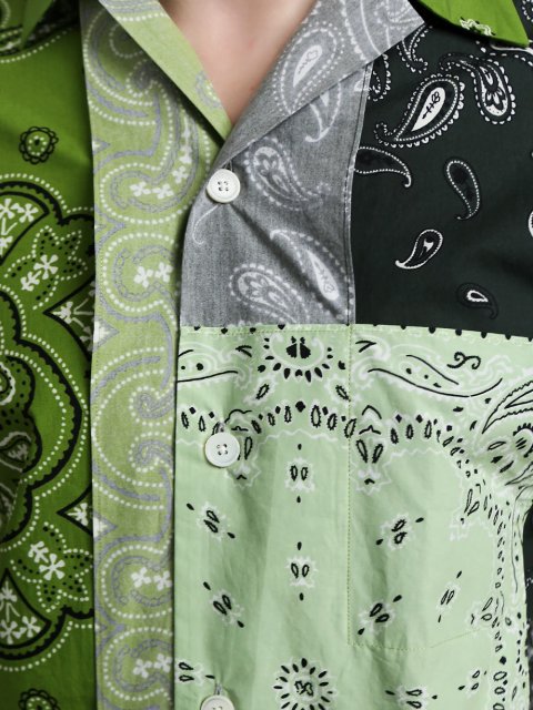 Зелёная рубашка KENZO: фото 4 - Invogue