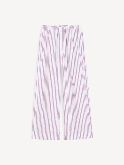 Штаны в полоску BY MALENE BIRGER из органического хлопка: фото - Invogue