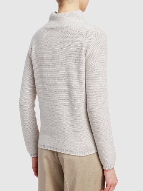 Молочный свитер MAX MARA: фото 3 - Invogue