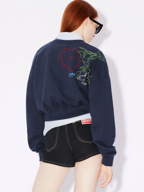 Синий свитер KENZO: фото 2 - Invogue