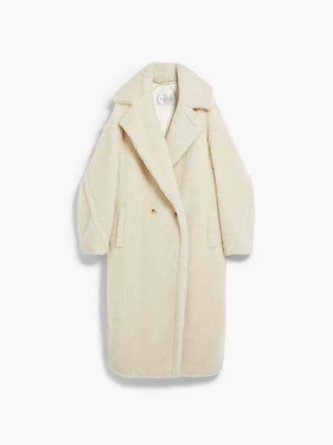 Біле пальто MAX MARA Teddy Bear: фото - Invogue