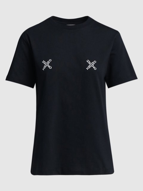 Чёрная футболка KENZO: фото - Invogue