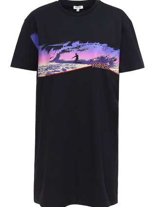 Чёрное платье KENZO: фото 2 - Invogue