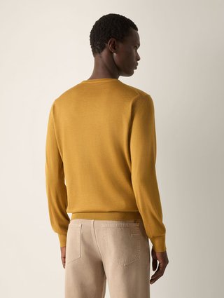 Жёлтый свитер ZEGNA из кашемира и шёлка: фото 3 - Invogue