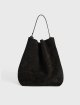 Коричневая сумка TOTEME из кожи: фото - Invogue