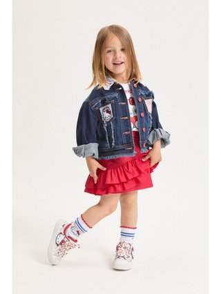 Джинсовая куртка Hello Kitty Monnalisa: фото 1 - Invogue