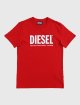 Красная футболка DIESEL KIDS: фото - Invogue