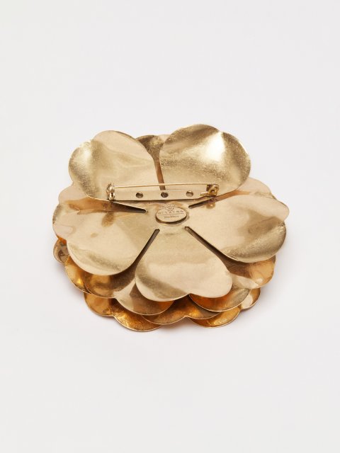 Бронзова брошка WEEKEND ACCESSORIES у формі квітки: фото 2 - Invogue