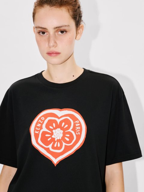 Чорна футболка KENZO вільного крою: фото 4 - Invogue