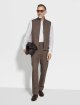 Сині брюки ZEGNA з льону: фото 1 - Invogue