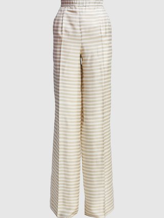 Кремовые брюки MAX MARA: фото - Invogue