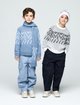 Голубой шарф Emporio Armani из шерсти и акрила: фото 1 - Invogue
