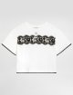 Біла футболка зі стразами Dolce&Gabbana з бавовни: фото - Invogue