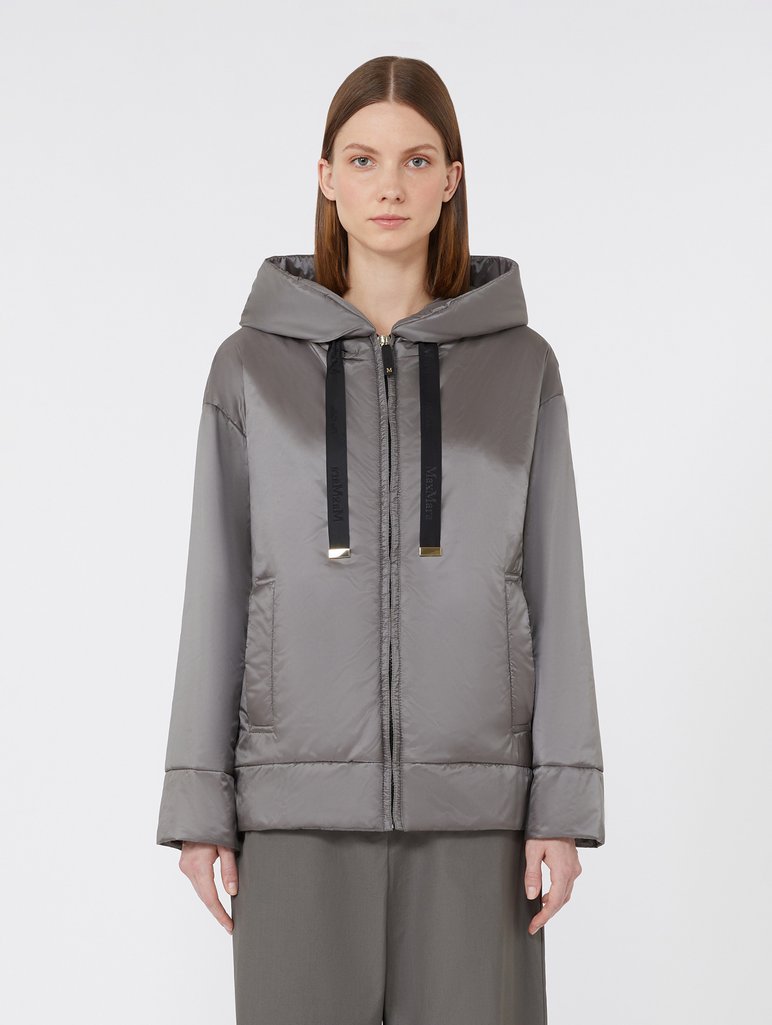 Темно-сіра куртка MAX MARA утеплена: фото 2 - Invogue