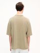 Футболка цвета хаки Kenzo из льна и хлопка: фото 3 - Invogue