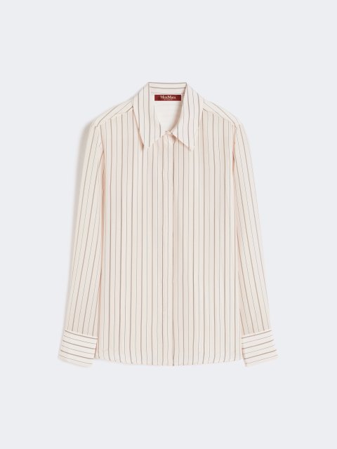 Рожева сорочка MAX MARA з чистого шовку: фото - Invogue