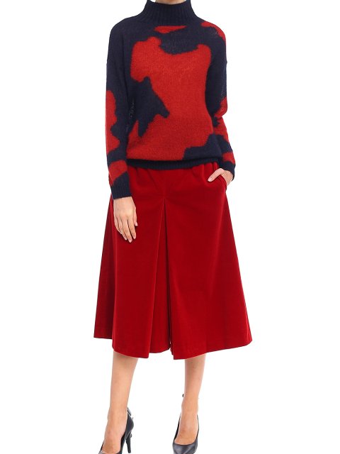 Красные брюки MAX MARA: фото 3 - Invogue