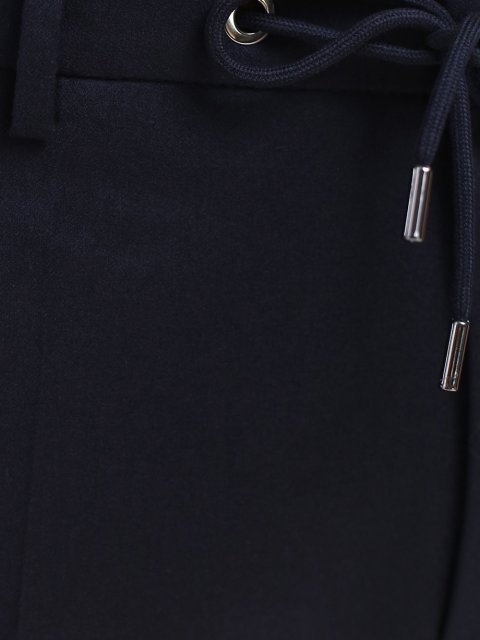 Тёмно-синие брюки BOSS: фото 5 - Invogue