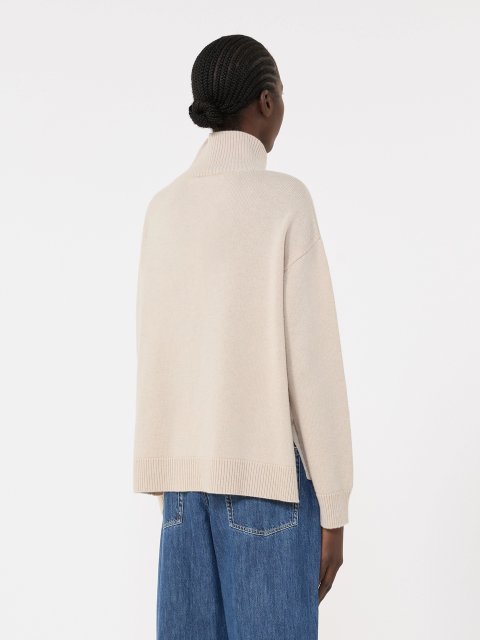 Бежевий светр MAX MARA з вовни та кашеміру: фото 3 - Invogue