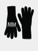 Чёрные перчатки MM6 MAISON MARGIELA KIDS: фото - Invogue