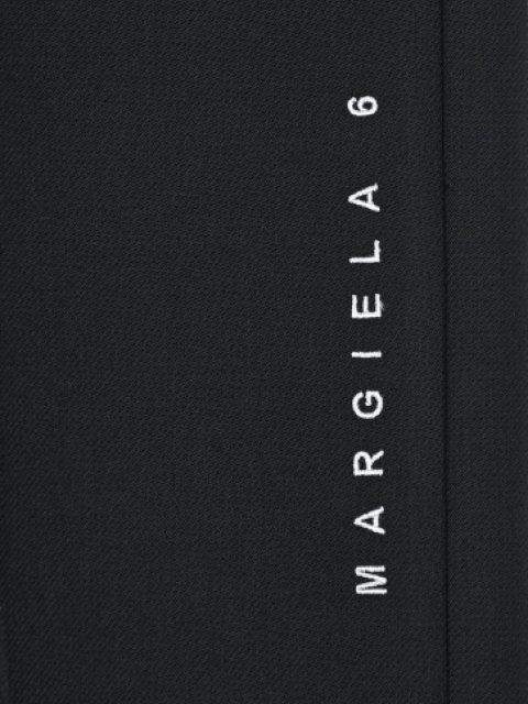 Чёрные брюки MM6 MAISON MARGIELA KIDS: фото 2 - Invogue